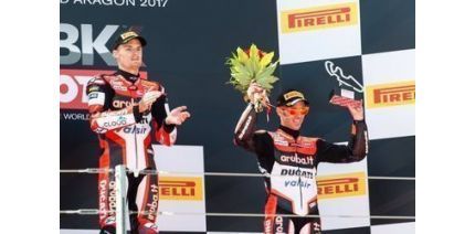 Гонщики команды Ducati успешно выступили в World Superbike на испанском MotorLand Aragon  