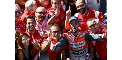 MotoGP-2018: Гран-при Сан-Марино — очередная победа пилота DUCATI Team Андреа Довициозо
