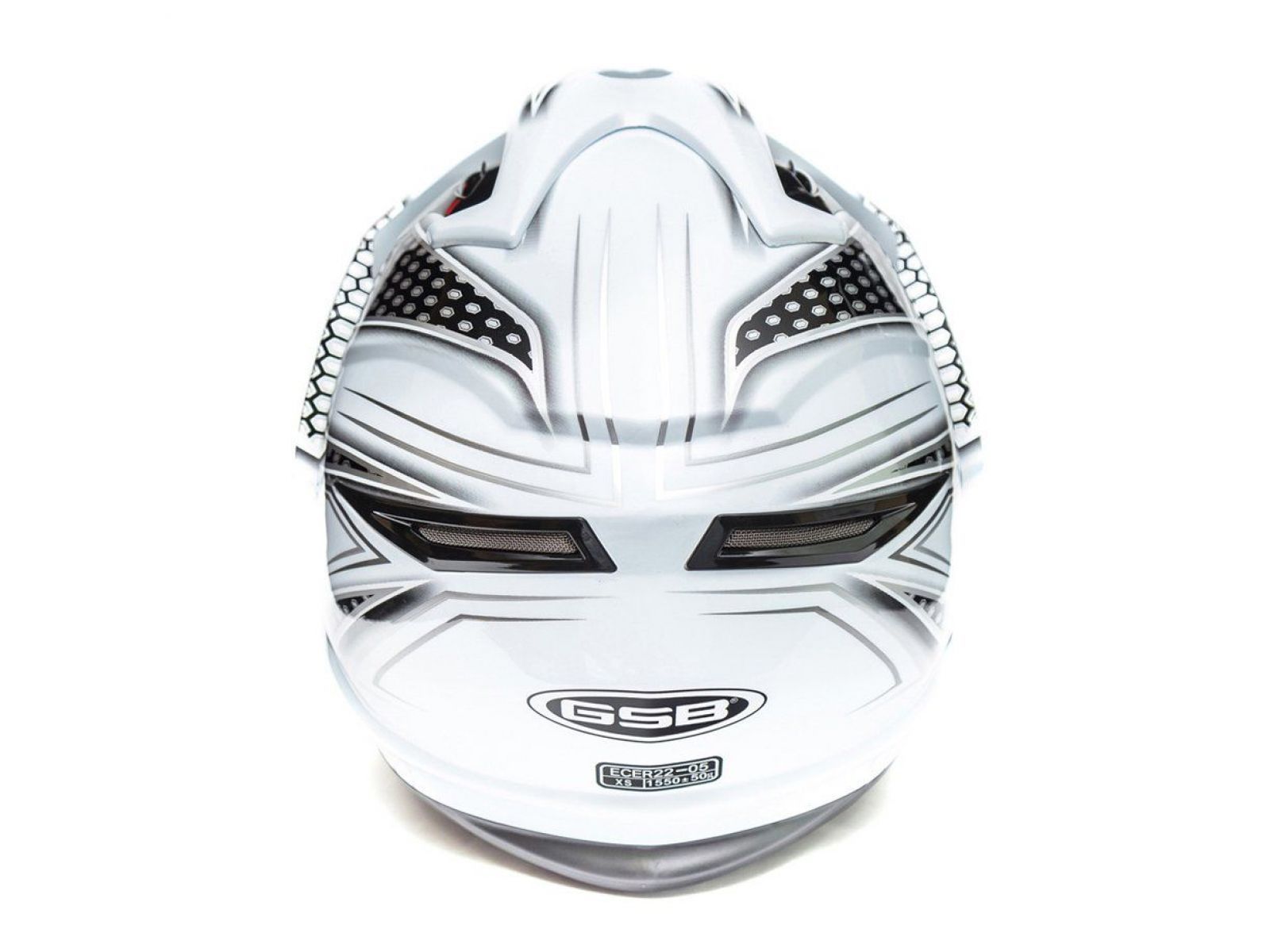 Шлем для снегохода GSB XP-14 A SNOW (с эл. визором) White/Black