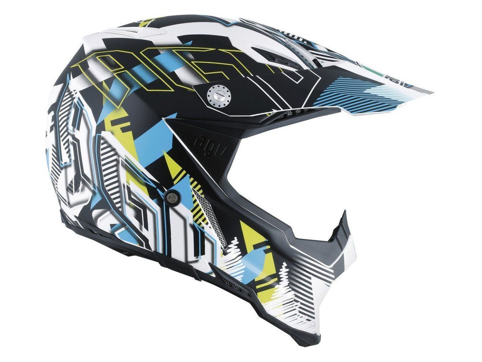 Мотошлем AGV AX-8 Evo Multi Nofoot Cyan