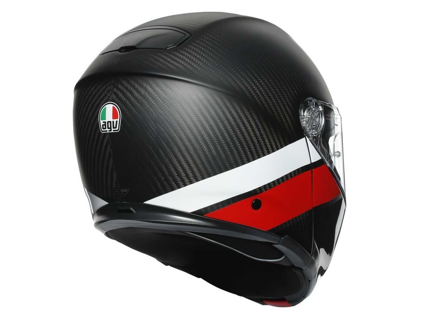 Мотошлем AGV SPORTMODULAR Layer Carbon/Red/White