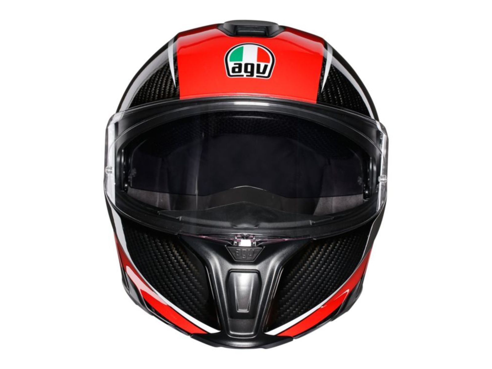 Мотошлем AGV SPORTMODULAR Multi Aero Carbon Red