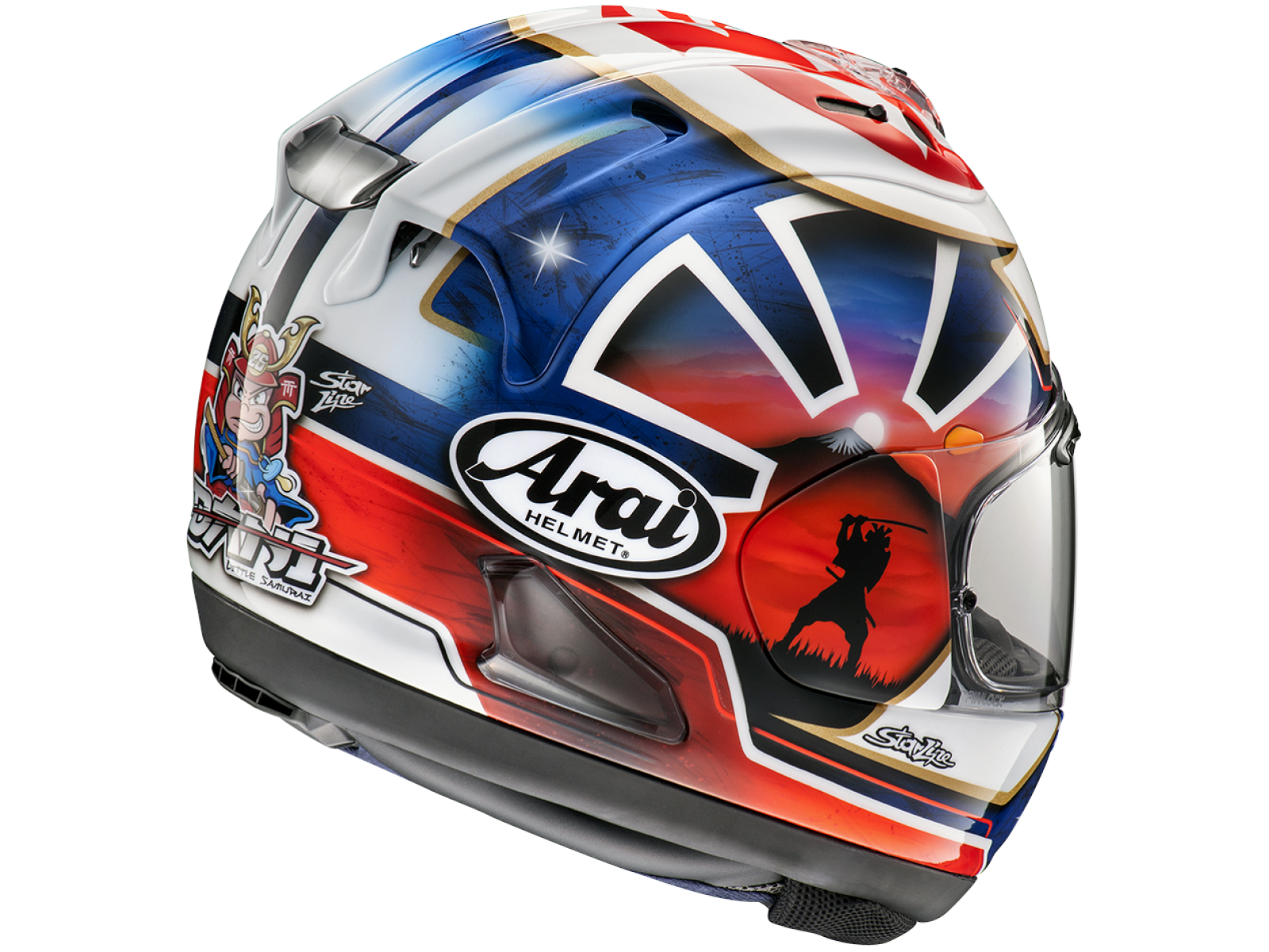 Мотошлем ARAI RX-7V EVO Pedrosa Spirit Blue