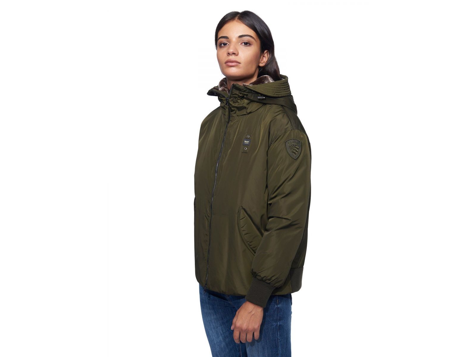 Пуховик женский BLAUER ASIA Khaki