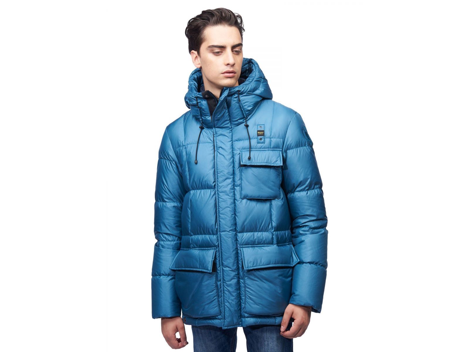 Пуховик BLAUER LORENZO морская волна