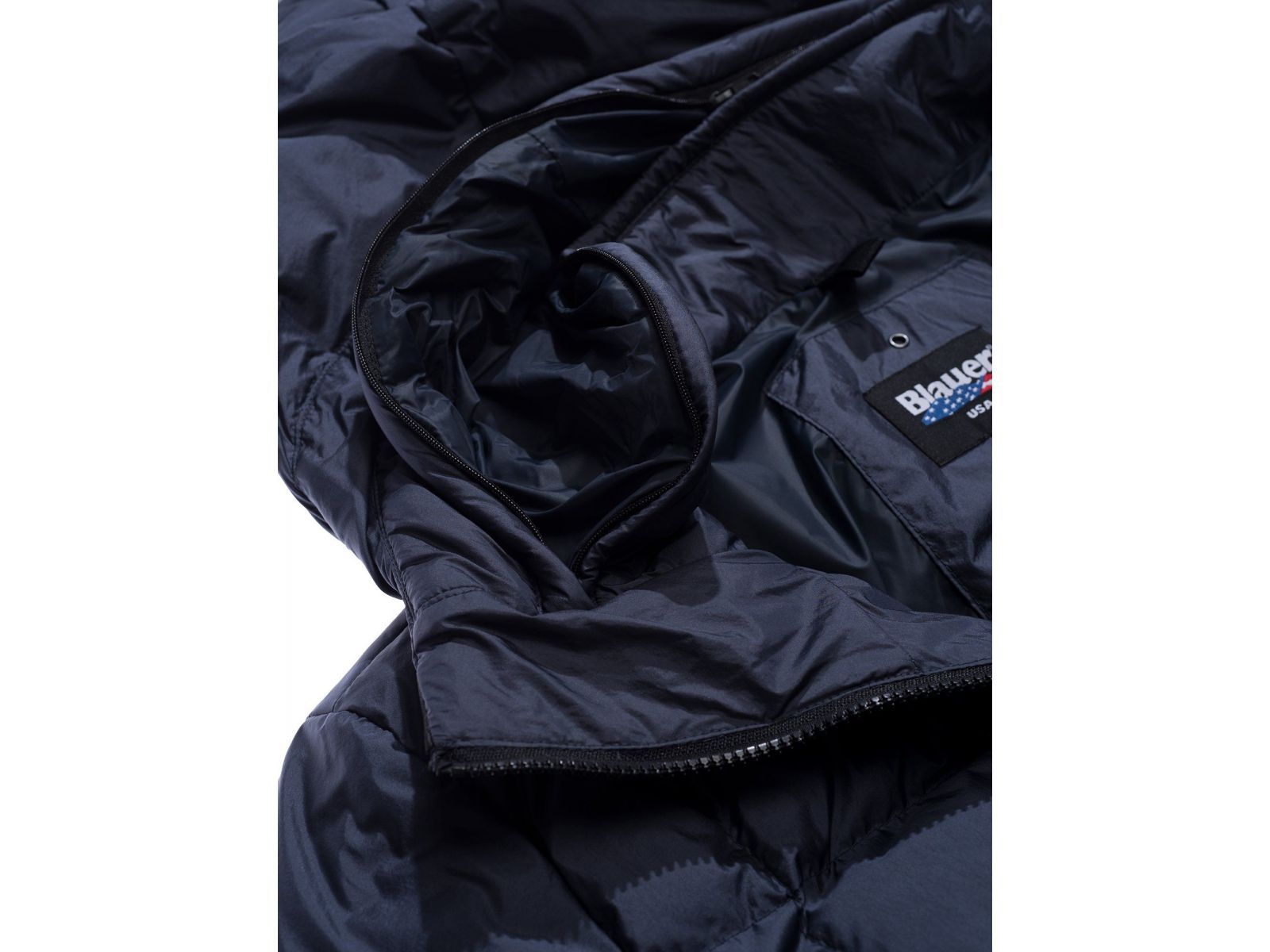Пуховик BLAUER LORENZO темно-синий