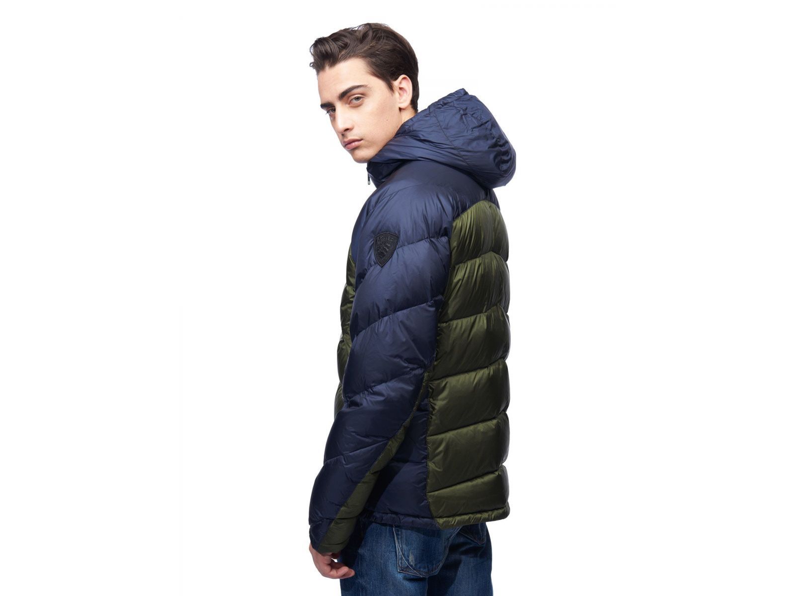 Пуховик Blauer  DIEGO зелено-синий