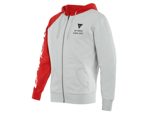 Толстовка DAINESE RACING SERVICE FULL-ZIP HOODIE Grey Red