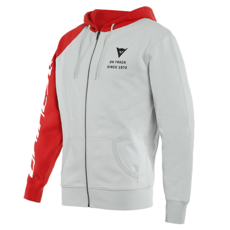 DAINESE RACING SERVICE FULL ZIP HOODIE Grey Red