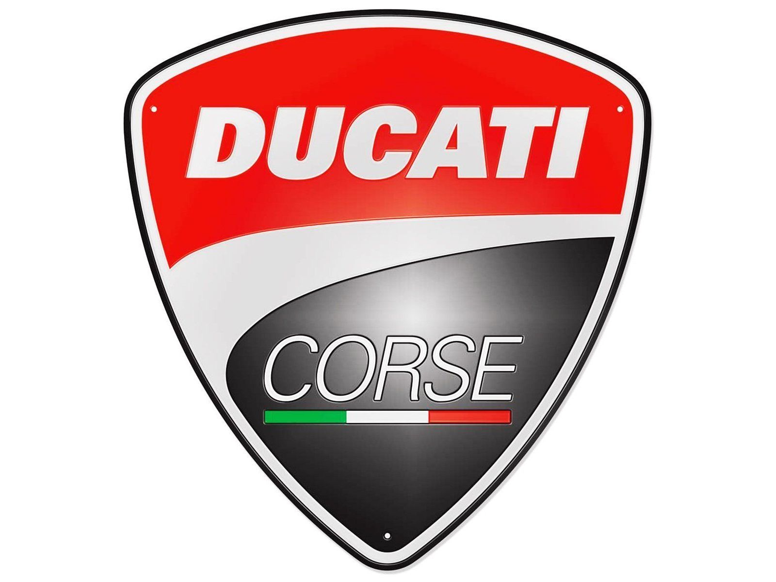 Металлический знак Ducati Corse