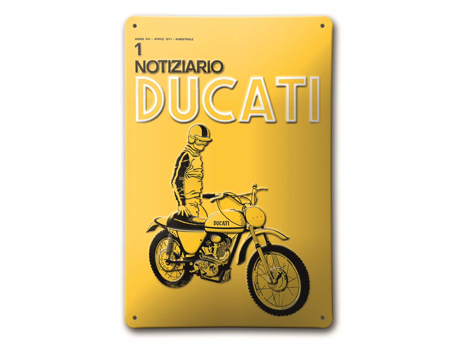 Металлический знак Ducati Notiziario