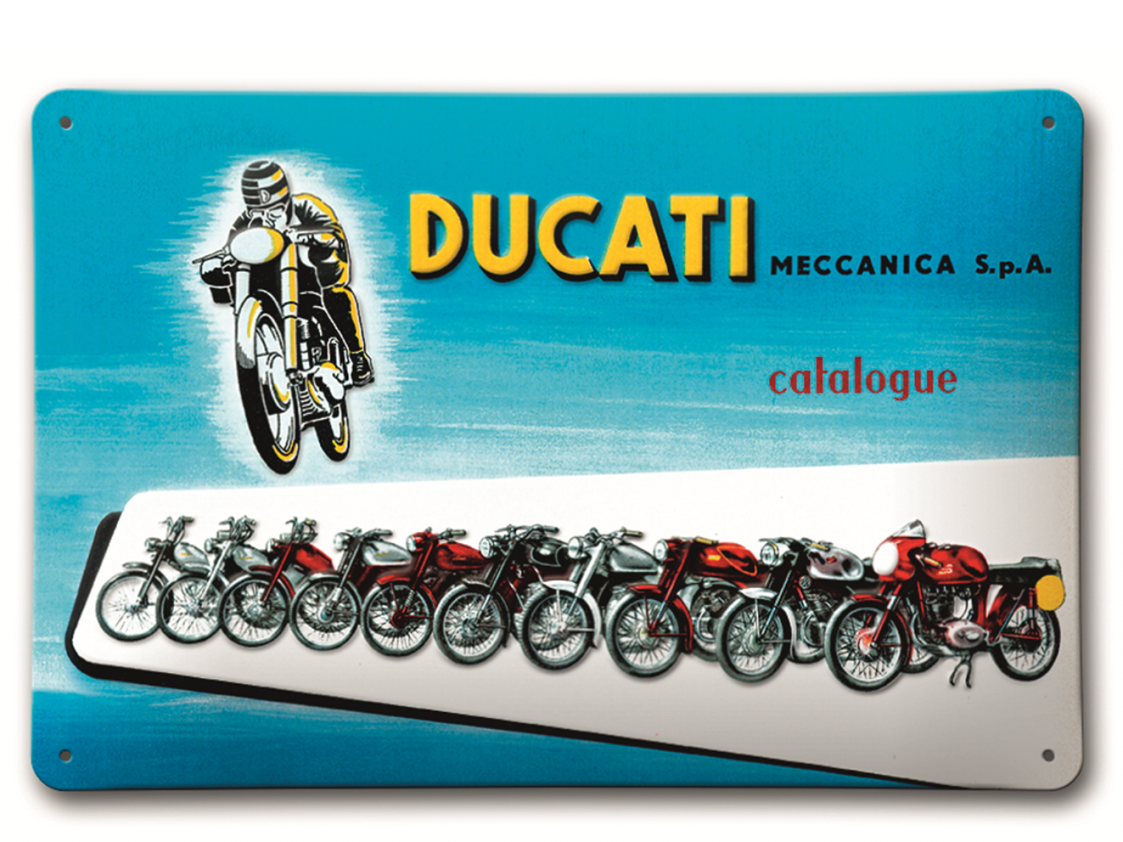 Металлический знак Ducati Meccanica Metal Sign