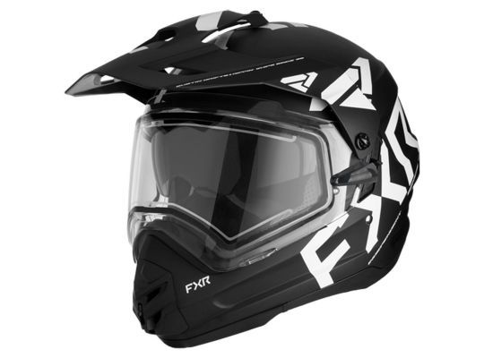 Снегоходный шлем FXR Torque X Team Hlmt w/ E Shield & Sun Shade 23 Black/White