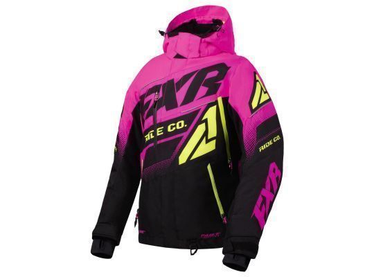 Снегоходная куртка женская FXR BOOST FX 20 Black/Elec Pink/Hi Vis