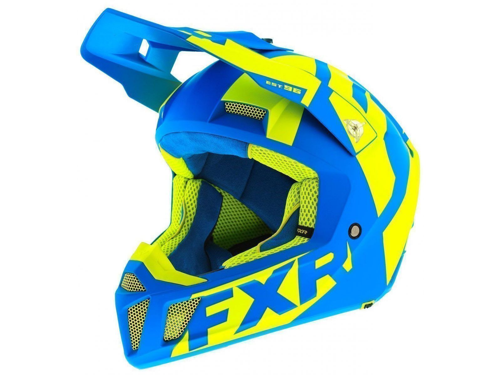 Мотошлем FXR Clutch CX 20 Blue/Hi-Vis