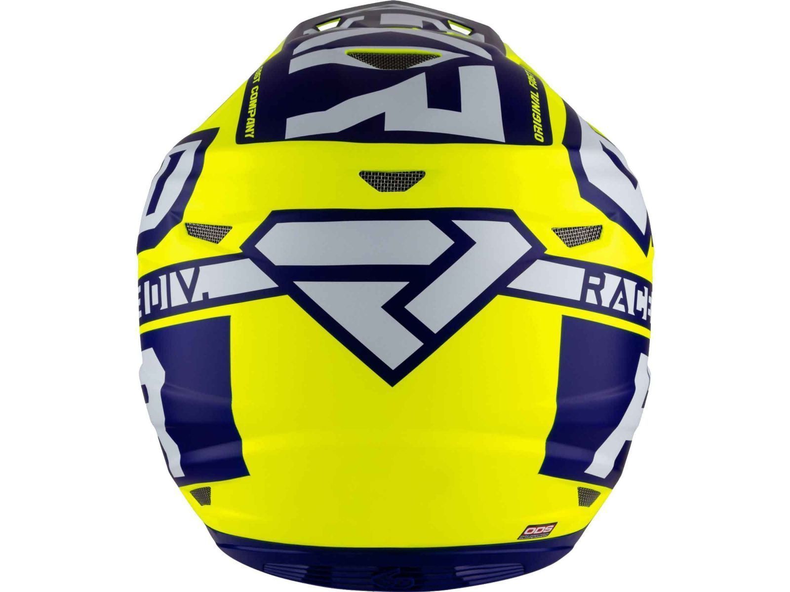 Мотошлем FXR 6D ATR-2 RACE DIV 21 Hi Vis Navy