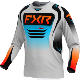 Мотоджерси FXR Clutch Pro MX Jersey 25 Grey/Sky/Orange