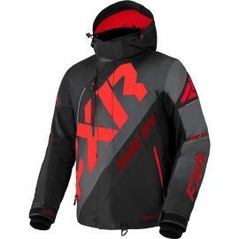 Снегоходная куртка FXR CX 22 Black-Char Fade/Red