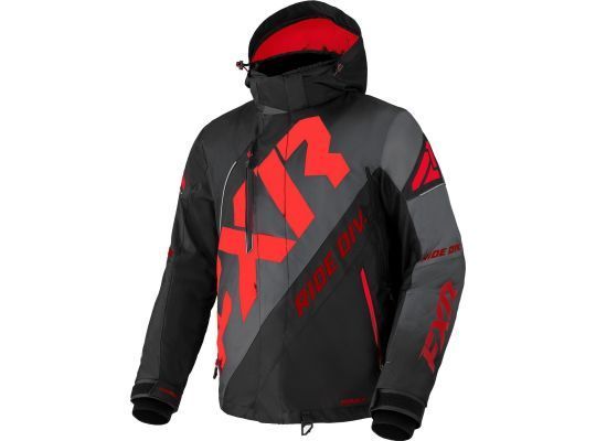 Снегоходная куртка FXR CX 22 Black-Char Fade/Red