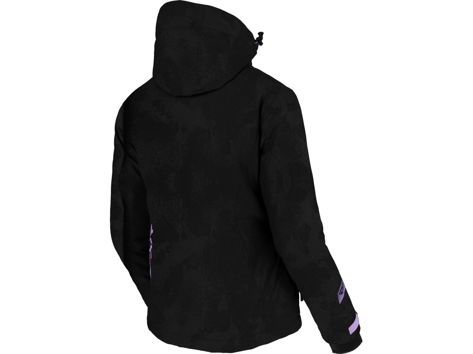 Снегоходная женская куртка FXR FRESH 22 Black Camo/Lilac