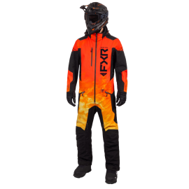 Снегоходный комбинезон FXR Helium Lite Monosuit 25 Black/Flame