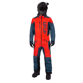 Снегоходный комбинезон FXR Helium Lite Monosuit 25 Dark Steel/Red