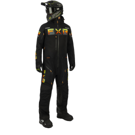 Снегоходный комбинезон FXR M Maverick Lite Monosuit 23 Black/Inferno SX Pro