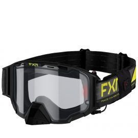 Очки снегоходные с электроподогревом FXR MAVERICK ELECTRIC 22 Hi Vis Black