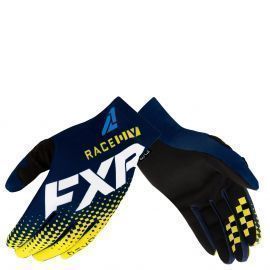 Мотоперчатки FXR PRO-FIT LITE MX Midnight/White/Yellow