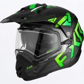 Шлем снегоходный FXR Torque X Team Hlmt w/ E Shield & Sun Shade 23 Black/Lime