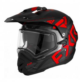 Снегоходный шлем FXR Torque X Team Hlmt w/ E Shield & Sun Shade 23 Black/Red