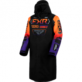 Снегоходная куртка удлиненная FXR Warm-Up Coat 25 Black/Orange/Purple