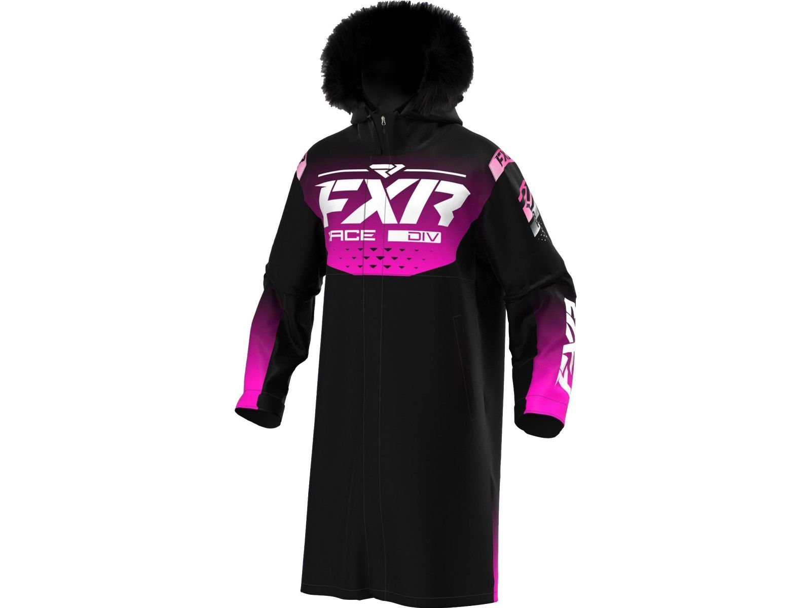 Пальто женское FXR WARM-UP LADY 22 Black/Fuchsia