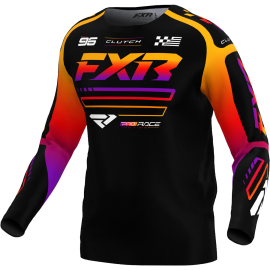 Мотоджерси подростковое FXR Youth Clutch MX Jersey 25 Black/Spectrum