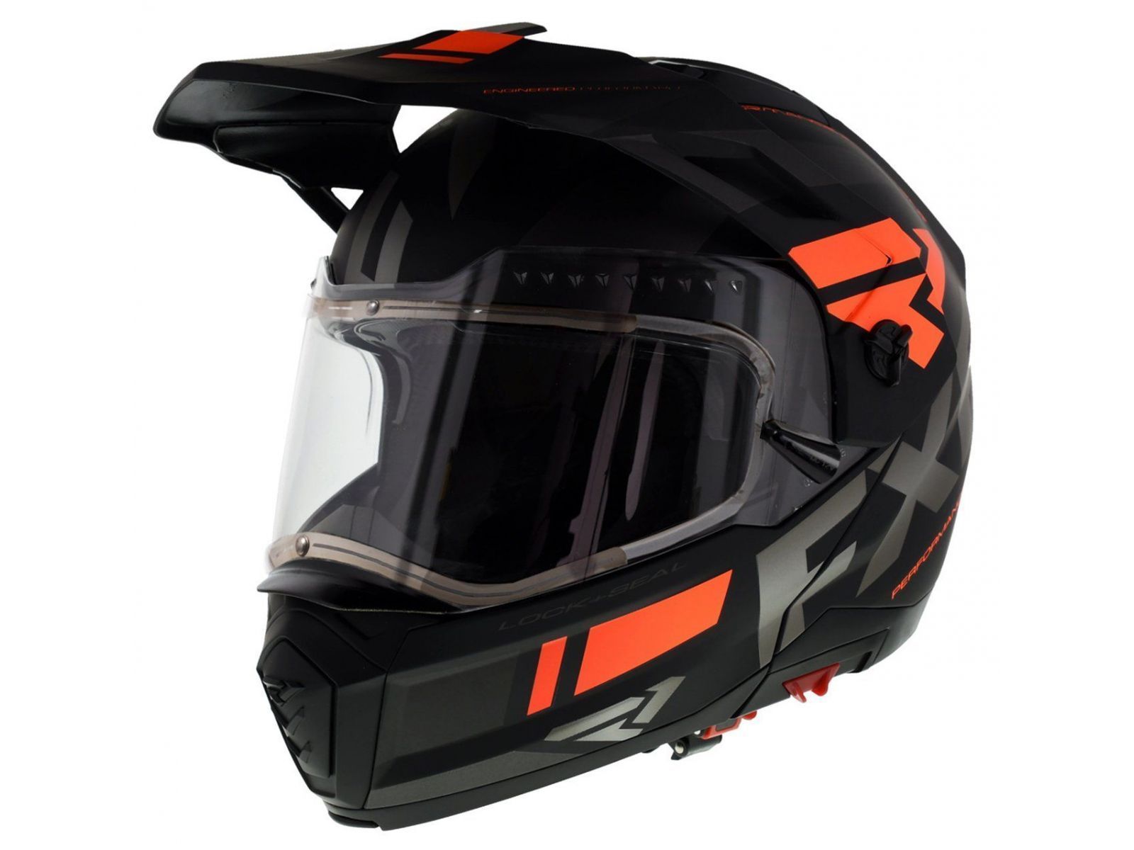 Шлем для снегохода FXR MAVERICK MODULAR TEAM 20 (визор с подогревом) Black/Char/Orange