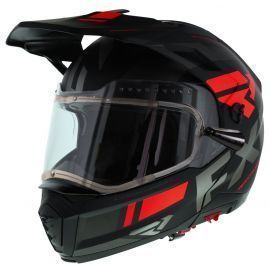 Шлем для снегохода FXR MAVERICK MODULAR TEAM 20 (визор с подогревом) Black/Char/Red
