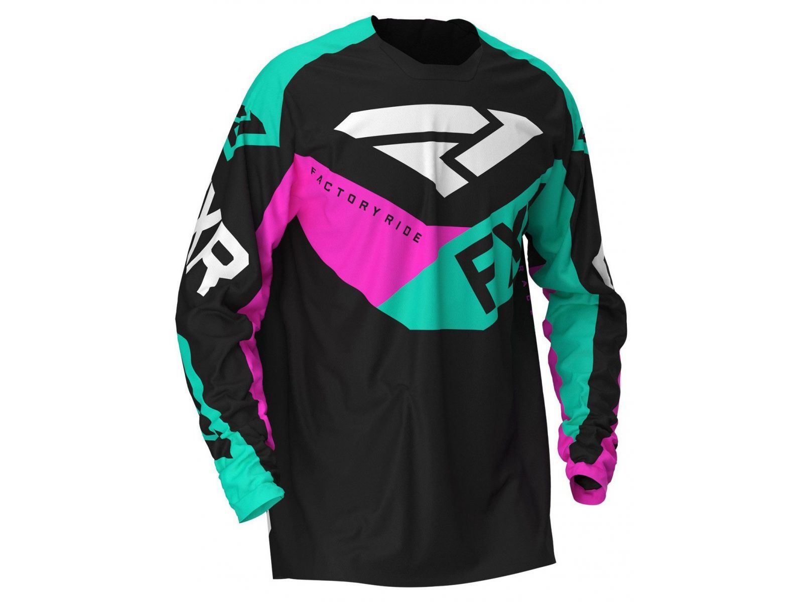 Джерси FXR PODIUM MX 20 Black/Mint/Elec Pink