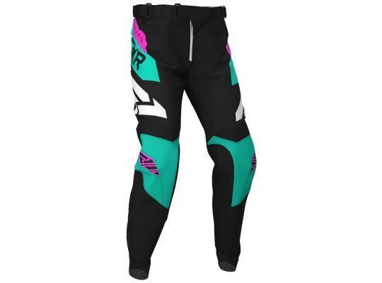 Мотобрюки FXR PODIUM MX 20 Black/Mint/Elec Pink