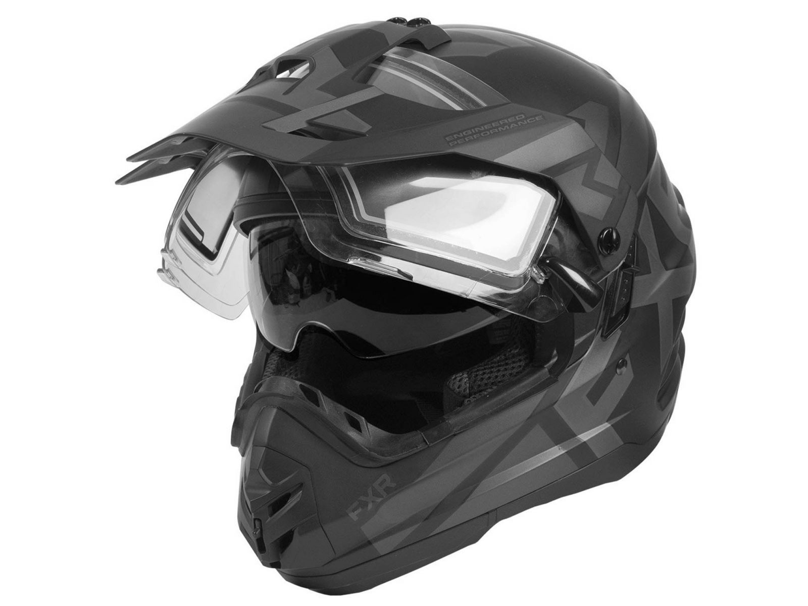 Шлем для снегохода FXR TORQUE X EVO 20 (визор с подогревом и солнцезащитными очками) Black Ops