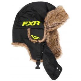Шапка FXR TRAPPER 17 Black/Hi Vis