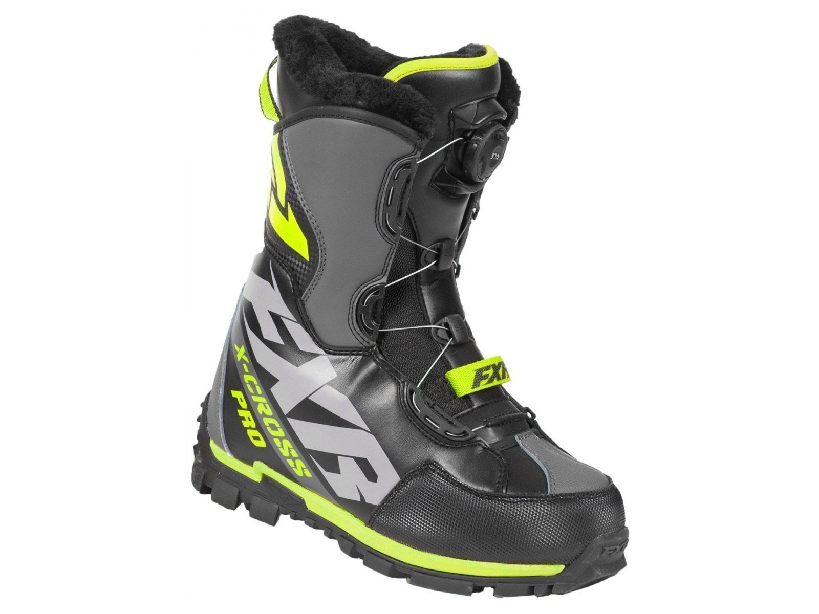 Снегоходные ботинки FXR X-CROSS PRO BOA 19 Black/Hi Vis