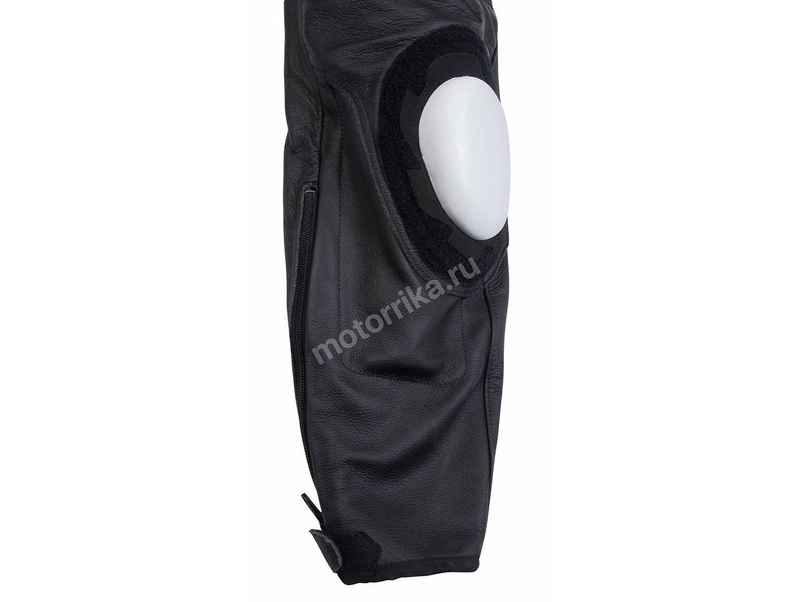 Мотокомбинезон Rewin Touring Div Black-white (кожа быка)