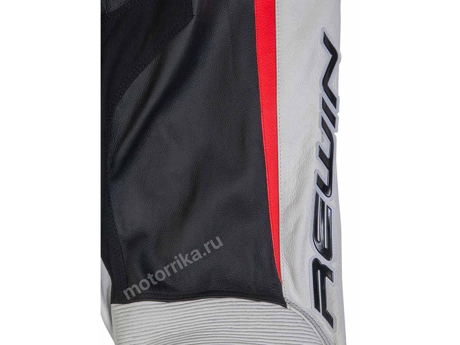 Мотокомбинезон Rewin Touring Div Red-white-black (кожа быка)