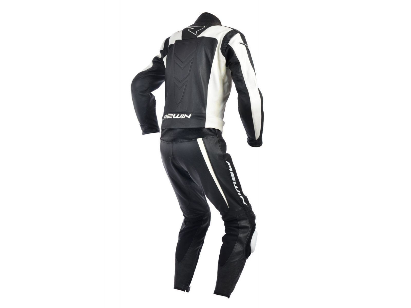 Мотокомбинезон Rewin Touring Div Black-white (кожа быка)