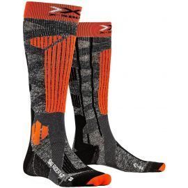 Термоноски X-SOCKS SKI RIDER 4.0 Stone Grey/Orange