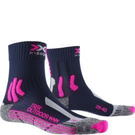 Термоноски женские X-SOCKS TREK OUTDOOR Midnight Blue/Pink/Lt Grey Melange