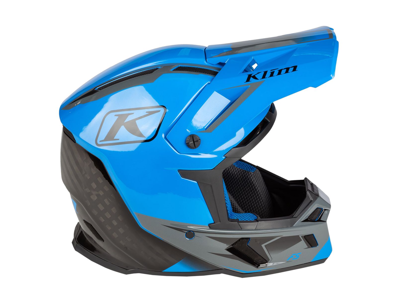 Мотошлем KLIM F5 Legion Electric Blue Lemonade