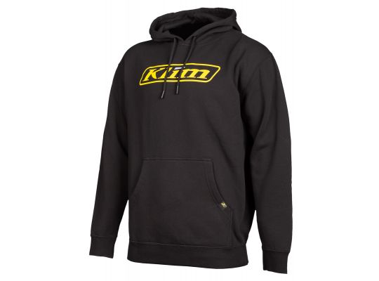 Толстовка KLIM CORP HOODIE Black - Vibrant Yellow