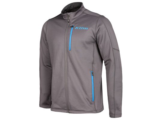 Толстовка KLIM INFERNO Asphalt - Electric Blue Lemonade