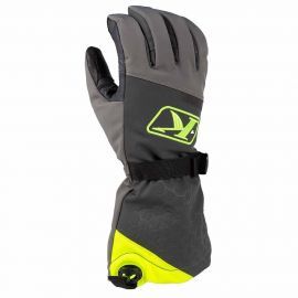 Снегоходные перчатки KLIM POWERXROSS GAUNTLET Asphalt/Hi-Vis